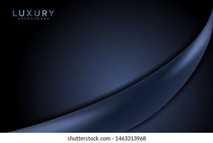 Modern dark abstract background. Elegant luxurious background with overlap layers.