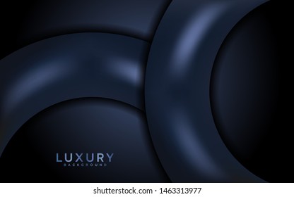 Modern dark abstract background. Elegant luxurious background with overlap layers.