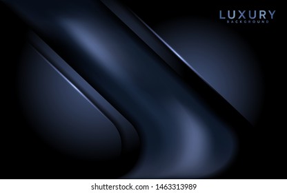 Modern dark abstract background. Elegant luxurious background with overlap layers.
