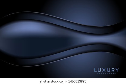 Modern dark abstract background. Elegant luxurious background with overlap layers.