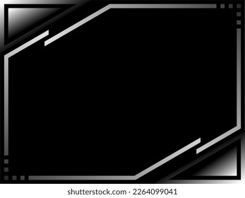 Modern dark abstract background with frame.