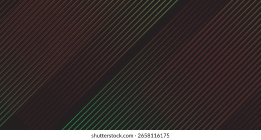 Moderno fondo Abstractas oscuro con líneas diagonales verdes – Diseño tecnológico futurista