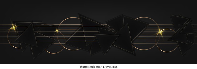 modern dark abstract geometric background . Vector illustration 