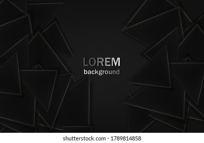 modern dark abstract geometric background . Vector illustration 