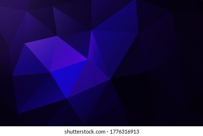 Modern dark abstract polygonal background design. Graphic design template.