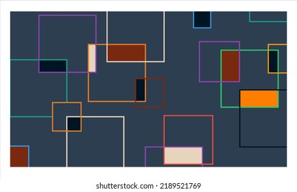 fondo geométrico de forma cuadrado abstracto oscuro moderno