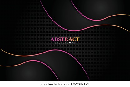 Modern dark background with colorful shinny line
