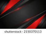 Modern dark background combination with red line glowing