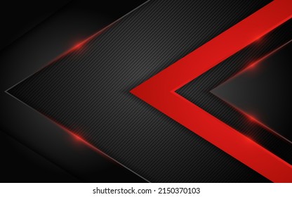 Modern dark background combination with red line glowing