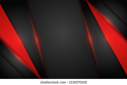 Modern dark background combination with red line glowing
