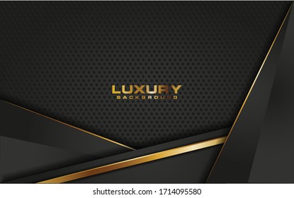 Modern dark background with gold element