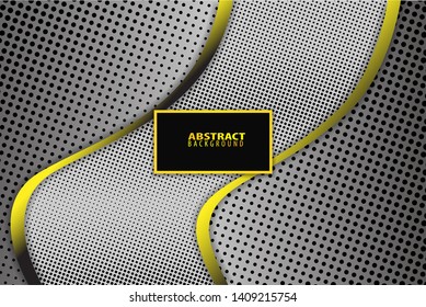 Modern Dark Background with Shine, Gold Line & Glitter - Vector  Eps 10 -2
