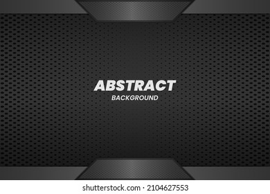 Modern dark black abstract blank background design with halftone metalic color,  vector illustration eps file