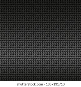 Modern dark black carbon fiber grid background. Vector illustration.