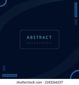 Modern dark blue abstract background. Editable stroke. Vector illustration. EPS 10.