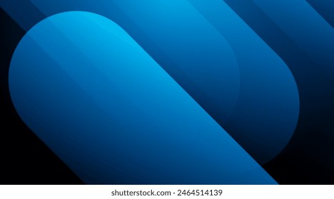 Modern dark blue abstract background. Shiny blue gradient diagonal geometric shape. Minimalist design. Futuristic concept. Suit for poster, website, brochure, presentation, flyer, cover, backdrop
