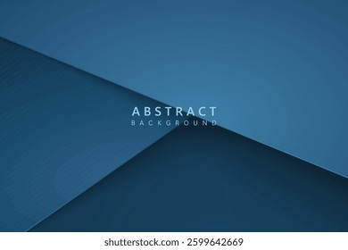 modern dark blue abstract background. simple paper cut design concept