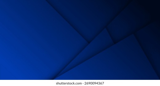Fondo abstracto azul oscuro moderno con líneas de degradado 3D y textura de semitono. Perfecto para conceptos de tecnología, negocios y diseño corporativo.