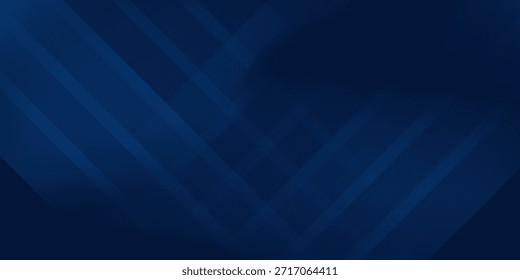 Fondo abstracto azul oscuro moderno con líneas diagonales en capas e iluminación de gradiente suave. Diseño geométrico minimalista elegante. Presentaciones de negocios, Anuncios de tecnología, fondos digitales profesionales