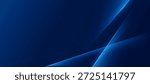 Modern Dark Blue Abstract With Glowing Diagonal stripe and Minimal Geometric Background