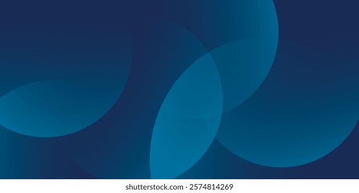 Modern dark blue abstract horizontal banner background with glowing geometric lines. Shiny blue diagonal rounded lines pattern. Futuristic concept. Suit for cover, web blue abstract	