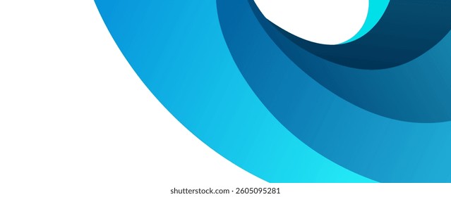 Modern dark blue abstract horizontal banner background with glowing geometric lines.Suitable for covers, brochures, presentations, flyers. vector