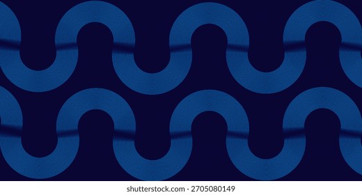 Fundo de banner horizontal abstrato azul escuro moderno com linhas geométricas brilhantes. Adequado para capas, brochuras, apresentações, folhetos. vetor.