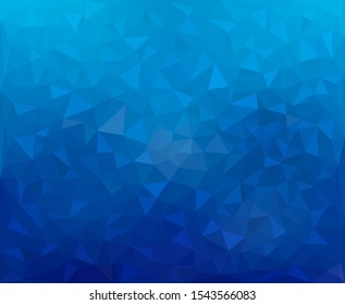 Modern dark blue abstract textured polygonal mosaic background. Geometric texture background in origami style. low poly style with blur. business design templates. vector illustration
