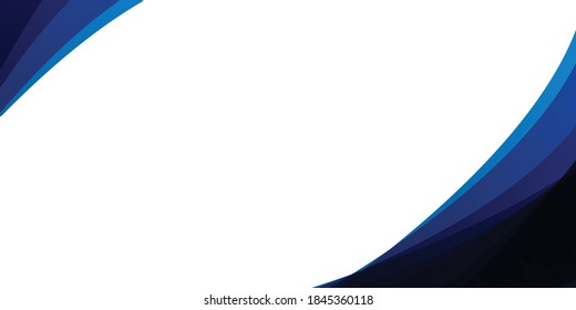 Modern dark blue abstract wave presentation background with business corporate concept