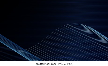 Modern dark blue background and lines