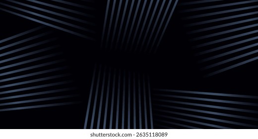 Modern dark blue banner background with geometric diagonal overlay and glowing lines eps 10