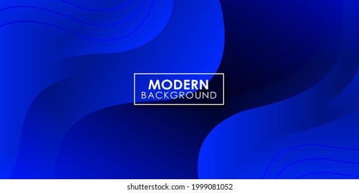 Modern dark blue dynamic liquid waves background. Eps 10 Vector