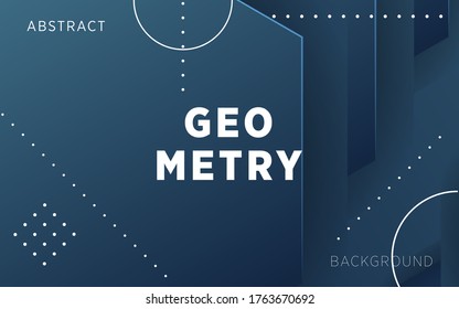 fondo de forma abstracto moderno de gradiente azul oscuro con líneas.se puede usar en diseño de portada, afiche, volante, diseño de libros, fondos de sitios web o publicidad. ilustración vectorial.