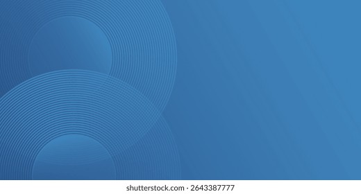 Modern dark blue gradient background featuring a hexagon line. Ideal as a sophisticated abstract
