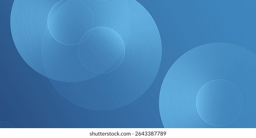 Modern dark blue gradient background featuring a hexagon line. Ideal as a sophisticated abstract simple modern design