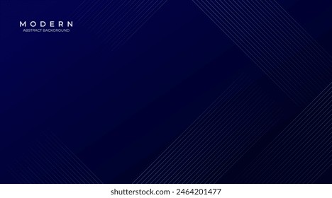 Modern dark blue gradient line background