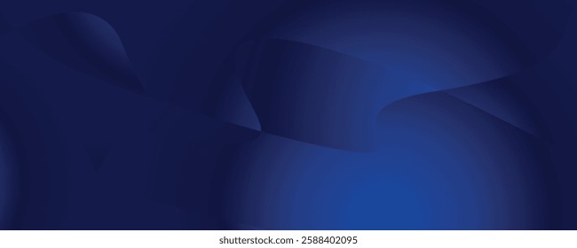 Modern dark blue gradient waves, perfect for sleek business backgrounds and digital designs
