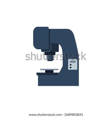 Modern dark blue industrial machine for scientific testing, a precision lab equipment device used in manufacturing processes.