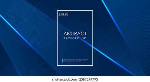 modern dark blue light with slash shape decorative background. eps10 vector
