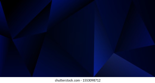 Modern dark blue mosaic background. Modern dark abstract vector texture.