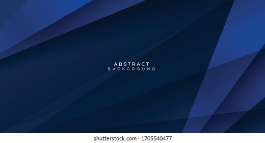 Modern dark blue paper background with dark 3d layered line triangle texture in elegant website or textured paper design