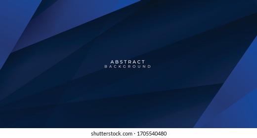 Modern dark blue paper background with dark 3d layered line triangle texture in elegant website or textured paper design