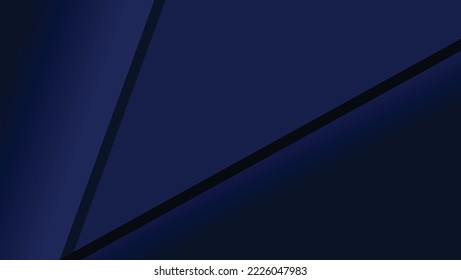Modern dark blue paper background with dark 3d layered line triangle texture in elegant website or textured paper design