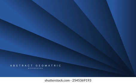 Fondo de papel azul oscuro moderno, textura de triángulo de línea en Sitio web elegante o diseño de papel texturizado.