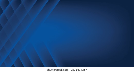 Modern dark blue paper background with dark 3d layered line triangle texture in elegant website or textured paper design