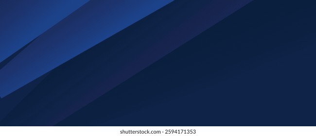 Modern dark blue paper background with dark 3d layered line triangle texture in elegant website or textured paper design