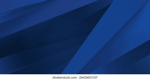 Modern dark blue paper background with dark 3d layered line triangle texture in elegant website or textured paper design