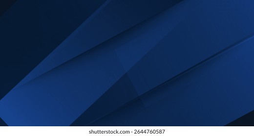 Fundo de papel azul escuro moderno com textura de triângulo de linha em camadas 3d escuro em site elegante ou design de papel texturizado