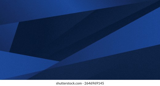 Modern dark blue paper background with dark 3d layered line triangle texture in elegant website or textured paper design