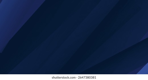 Modern dark blue paper background with dark 3d layered line triangle